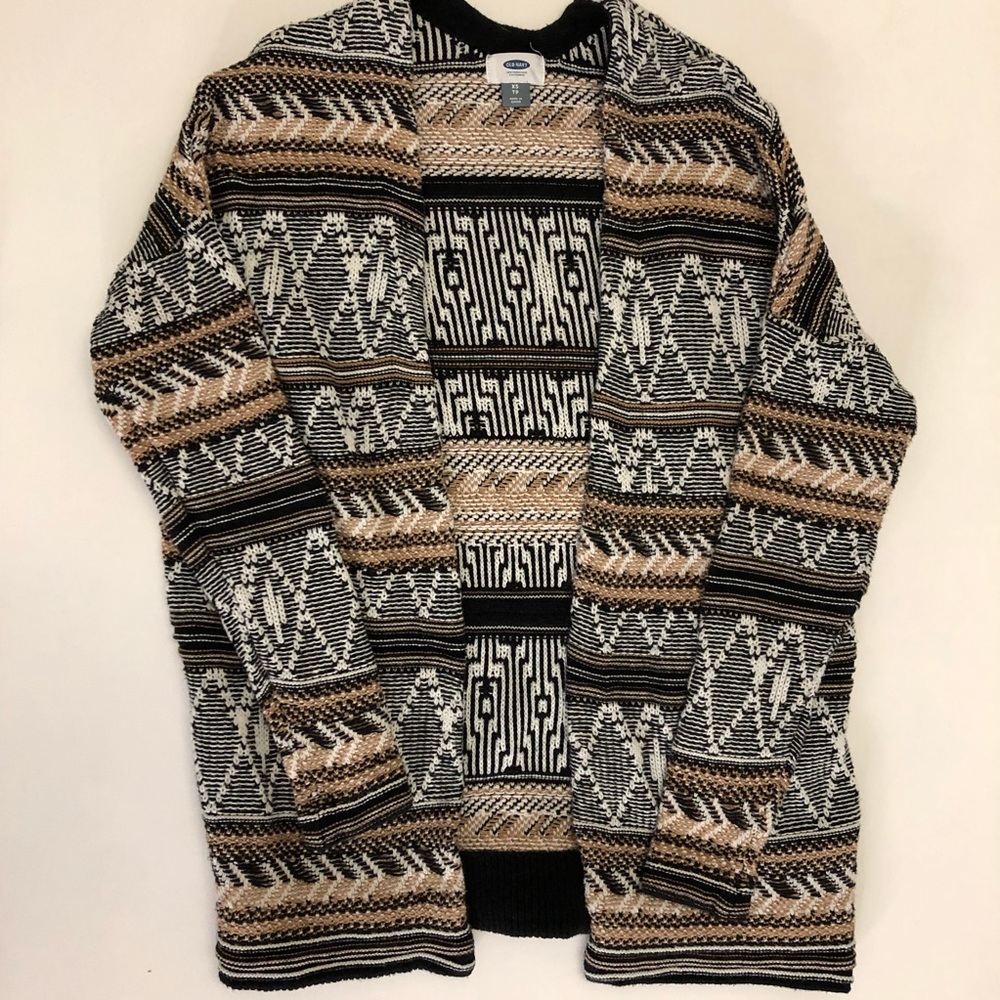 Tribal Print Dolman Cardigan